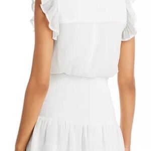 Aqua Girls White Textured Dress